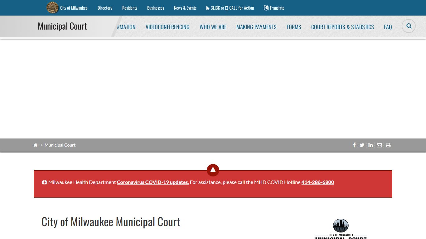 City of Milwaukee - Municipal Court